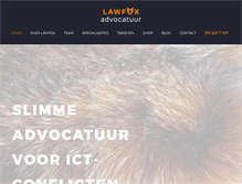 Tablet Screenshot of lawfox.nl